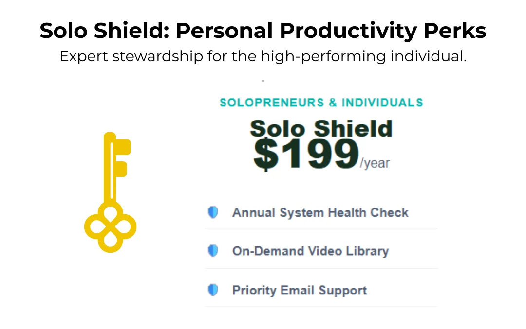 Solo Shield: Personal Productivity Perks
